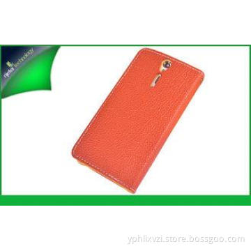 Wallet Genuine Leather Cell Phone Cover With Card Holder ,